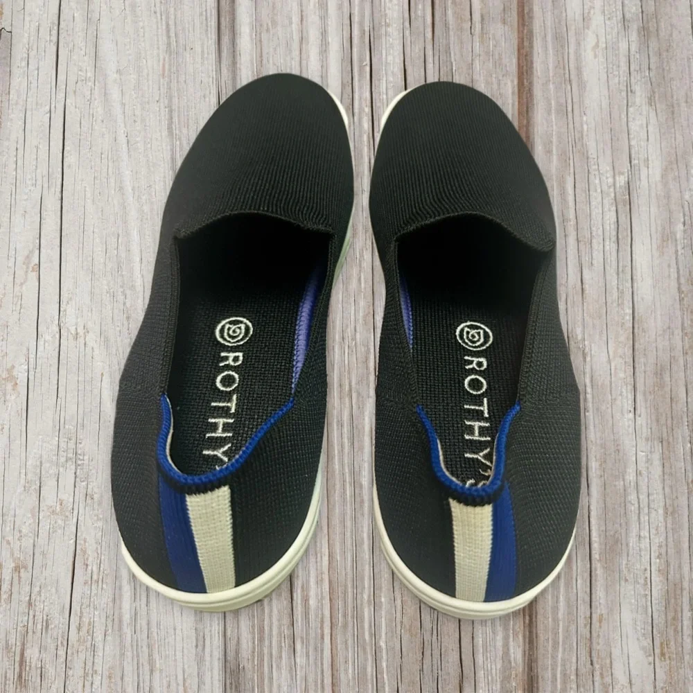 Rothys womens  Black Slip-On Shoes Loafers size 7'.5
